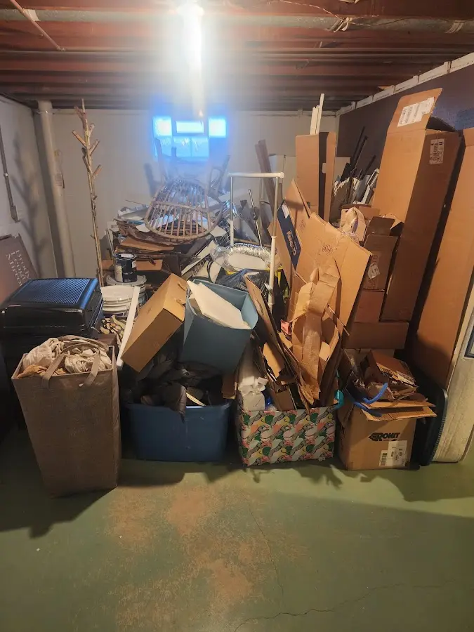 Roll-off dumpster container at job site for Roll Off Dumpster Rental in Moses Lake North